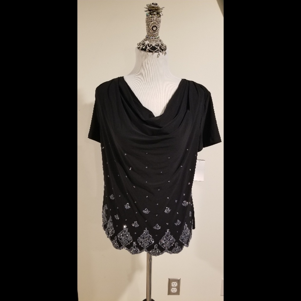 Beautiful Beaded Evenung Blouse